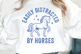 Easily Distracted By Horses | Funny SVG Cut File