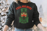 Faux Embroidery Y'all Are Nuts | Christmas Sublimation PNG