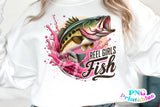 Reel Girls Fish | Fishing PNG Print File