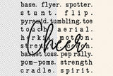 Cheer Word Art | Cut File