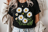 Faux Embroidery Daisies | PNG Sublimation File