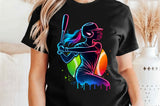 Softball Silhouette Neon | PNG File