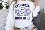 Anti Social Book Club | Book SVG Cut File
