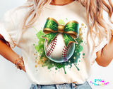 Baseball With Bow | PNG Sublimation File