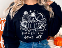 Just a Girl Who Loves Fall | Fall SVG Cut File