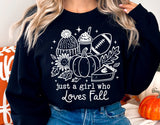 Just a Girl Who Loves Fall | Fall SVG Cut File