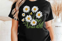 Faux Embroidery Daisies | PNG Sublimation File