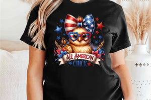 All American Chick | Fourth of July | PNG Sublimation File