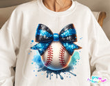 Baseball With Bow | PNG Sublimation File