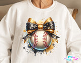 Baseball With Bow | PNG Sublimation File