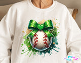 Baseball With Bow | PNG Sublimation File