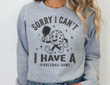 Sorry I Can't | Pickleball SVG Cut File