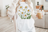 Faux Embroidery Daisies | PNG Sublimation File