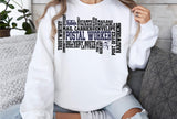 Postal Worker Word Art | SVG Cut File