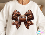 Football Coquette Bow | PNG Sublimation File