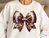 Football Coquette Bow | PNG Sublimation File