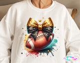 Black and Gold Football | PNG Sublimation File