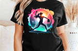 Softball Silhouette Neon | PNG File