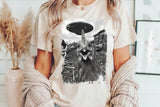 Chicken Alien Abduction Selfie | PNG Sublimation File