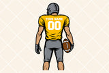 Football Template 0080 | SVG Cut File