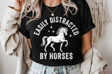 Easily Distracted By Horses | Funny SVG Cut File