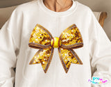 Sequin Softball Bow | PNG File