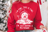 Just Having a Meltdown | Funny Christmas SVG Cut File