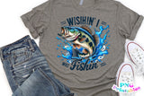 Wishin' I Was Fishin' | Fishing PNG Print File