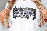 Postal Worker Word Art | SVG Cut File