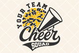 Cheerleader Squad Template | SVG Cut File