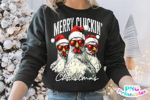 Merry Cluckin' Christmas | Sublimation PNG