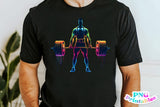 Powerlifting Male Silhouette | PNG Sublimation File