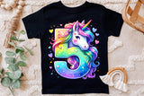 Fifth Birthday Unicorn | PNG Print File