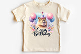 Capybara Birthday | PNG Print File