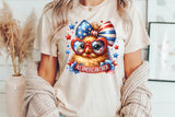 All American Chick | Fourth of July | PNG Sublimation File