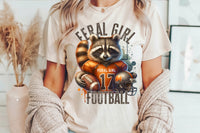 Feral Girl Football | Fall Sublimation PNG