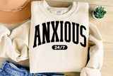 Anxious 24/7 | SVG Cut File