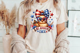 All American Chick | Fourth of July | PNG Sublimation File