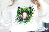 Baseball With Bow | PNG Sublimation File