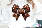 Football Coquette Bow | PNG Sublimation File