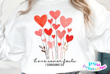 Valentine's Love Never Fails | PNG Sublimation File