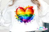 Rainbow Heart | LGBTQ Pride PNG File