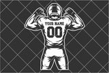 Football Template 0081 | SVG Cut File
