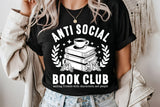 Anti Social Book Club | Book SVG Cut File