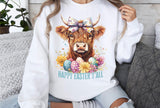 Highland Cow | Easter PNG FIle