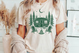 Retro Camper Scene Camping | PNG Sublimation File