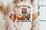 Girl Who Loves Pumpkin Spice | Fall Sublimation PNG