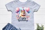 Capybara Birthday | PNG Print File