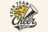 Cheerleader Co-Captain Template | SVG Cut File