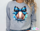 Baseball With Bow | PNG Sublimation File